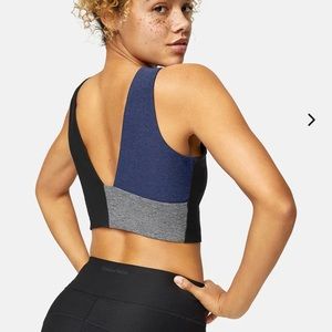 Outdoor Voices Venus Crop Top - Navy/Dove/Ash, Size S